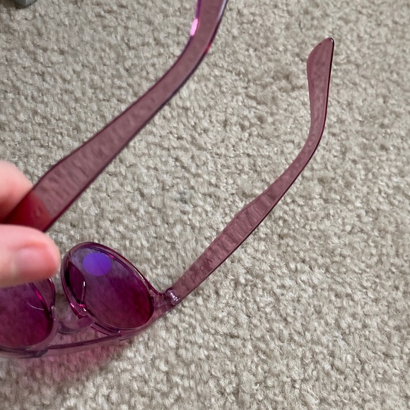 New Funky Purple Pink Ombre Sunglasses Translucent - Picture 6 of 9